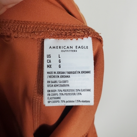 American Eagle Orange High Rise The Everything Pocket Tight Leggings - Picture 10 of 10
